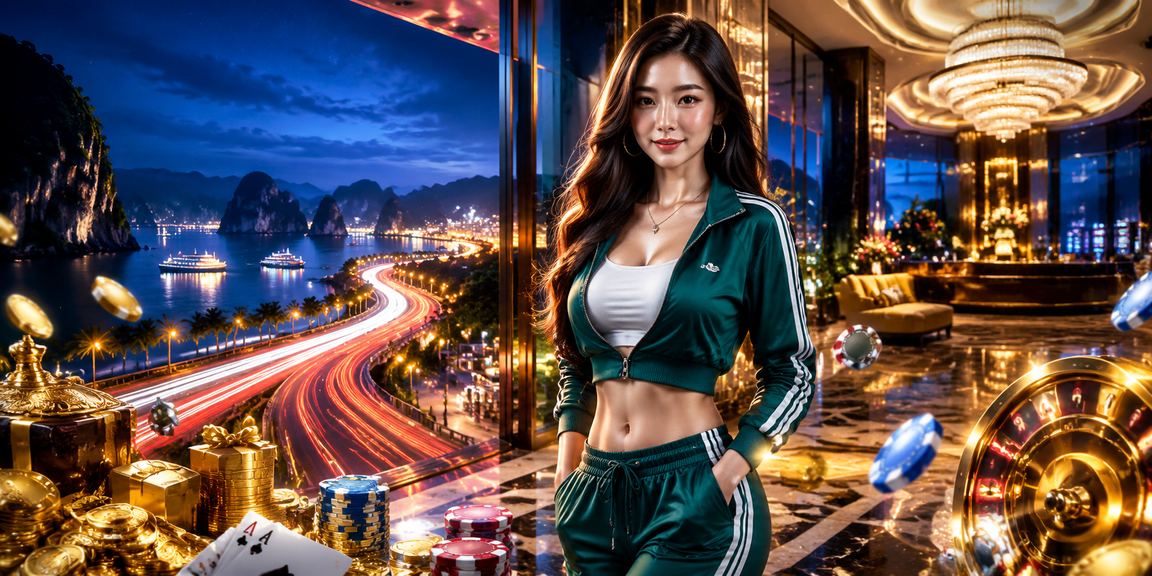 Khung cảnh casino Neon đẳng cấp phục vụ khách High Roller tại Vịnh Hạ Long